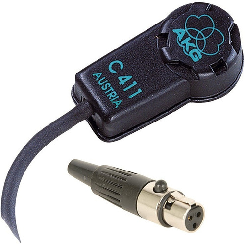 Microfone Captador Akg C411l P/ Instrumentos De Corda C411