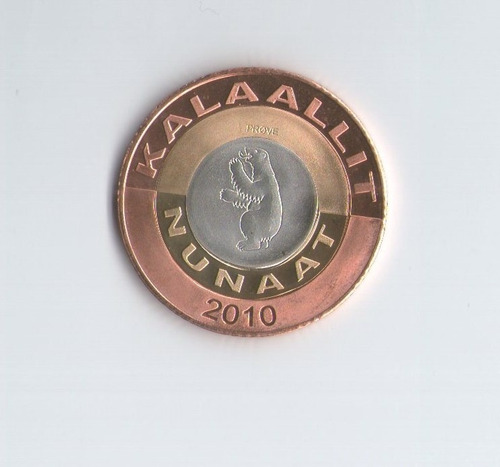 Groenlandia - 50 Kroner 2010 - Trimetalica -sin Circular