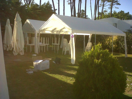 Imagen 6 de 9 de Alquiler De Carpas Sillas Puff Gazebos Vajilla Manteleria