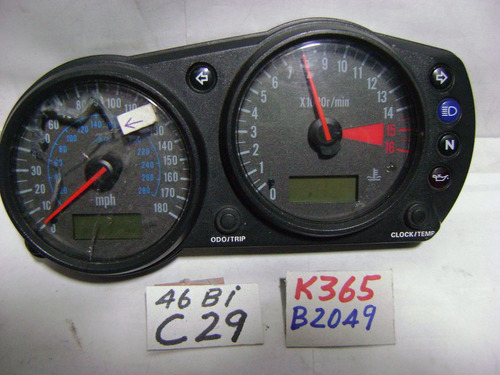 K365 Kawasaki Zx600r Zzr600 2008 Tablero Roto No Funciona