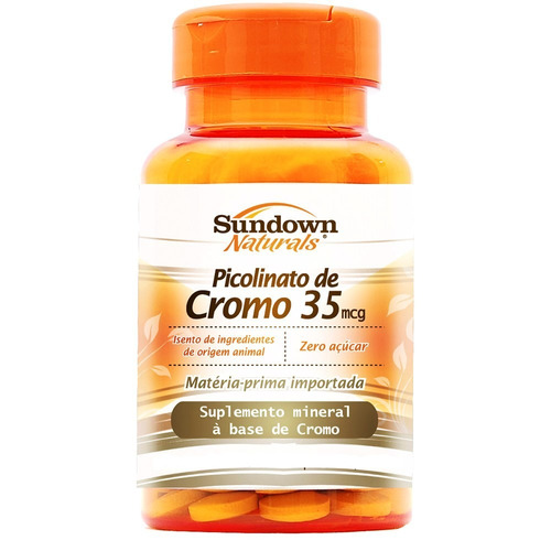 Picolinato De Cromo - 90 Comprimidos - Sundown Naturals