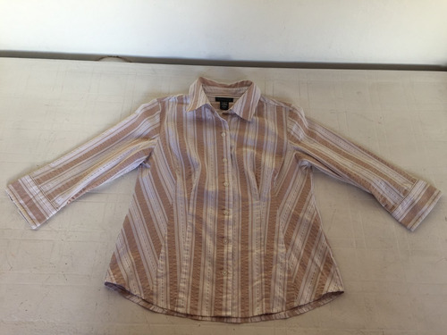 Camisa Beige Y Blanca Talle S Impecable!!!