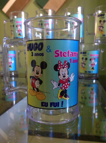 1 Caixa 50 Canecas De Chopp Acrilico Personalizadas 300 Ml