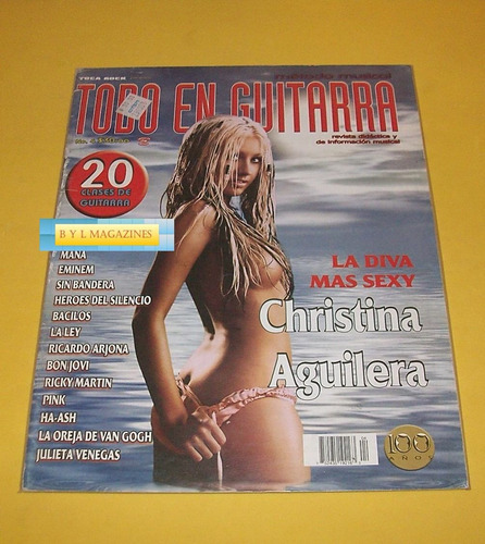 Christina Aguilera Revista Todo En Guitarra 2003 