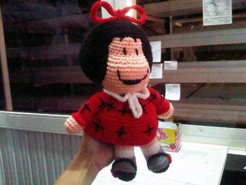 Mafalda 30cm Muñeca Tejida A Mano