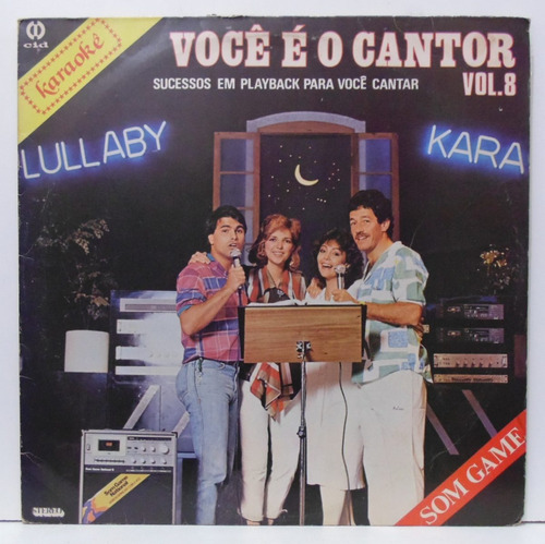 Lp Karaokê - Você É O Cantor Vol 8 - 1985 - Som Game - Cid