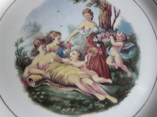Antiguo Plato Decorativo Para Colgar W.adams & Sons England (Usado)