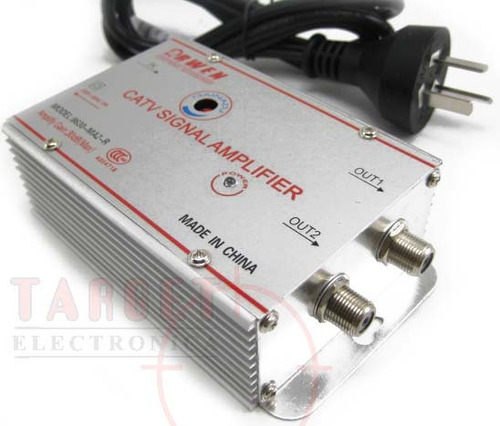 Amplificador De Antena Catv 30 Db 2 Salidas C/control Gananc