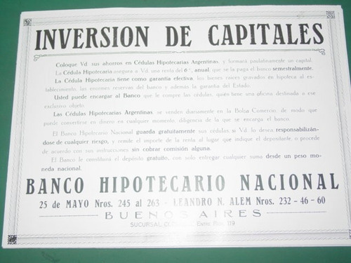 Cordoba Clipping Banco Hipotecario Nacional Inversion Capita