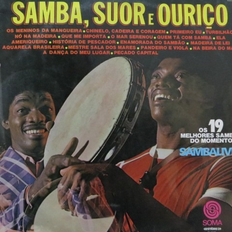 Lp Samba, Suor E Ouriço - Os 19 Melhores Sambas   Vinil Raro