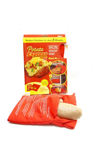 2x1 Bolsa Patata Express Para Microondas Cocine En Cinco Min