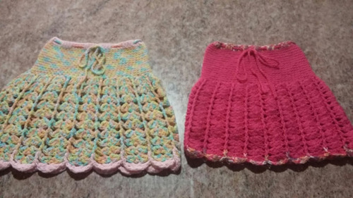 Polleritas Tejidas A Crochet Para Niñas
