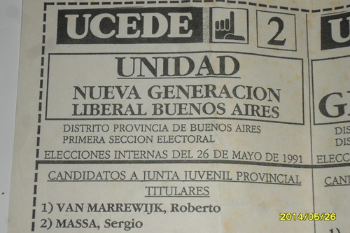 Boleta Electoral Massa Ucede