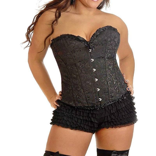 Corset Modelo Corazón Negro Talla 6xl