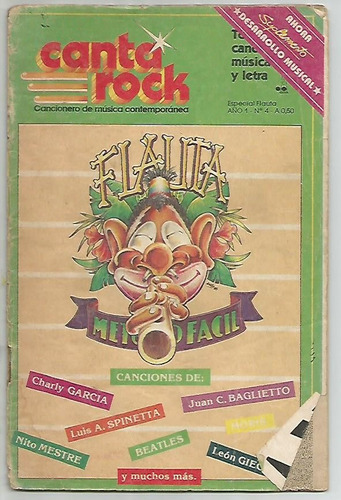 Revista / Canta Rock Especial Flauta / Nª 4 / Charly Garcia