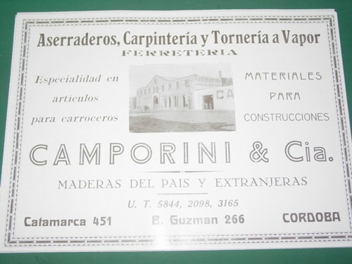 Cordoba Clipping Aserraderos Carpinteria Torneria A Vapor