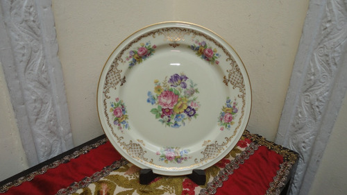 Plato Porcelana Rosenthal Antiguo Todo Decorado Vealo