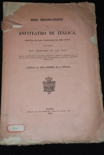 Arqueologia Romana Anfiteatro Italica Plano 1862