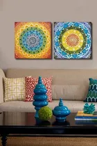 Comprar Diptico Mandala Arco Iris - Original Pintadas A Mano