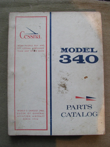 Catalogo De Partes De Avion Cessna Modelo 340 (en Ingles)