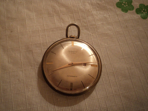Reloj De Bolsillo Antiguo Cerrito Con Calendario Funcionando