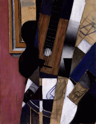 Lienzo Tela Guitarra Y Pipa Juan Gris 1913 Cubismo 65 X 50