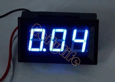 Voltimetro De Panel Dc 0-100v Azul; Arduino, Pic, Avr, Arm