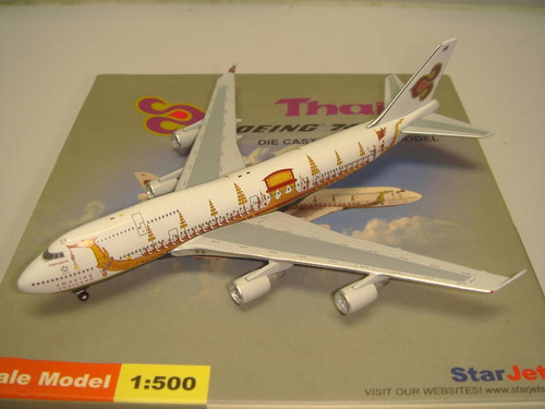 Star Jets 747 400 Thai Scala 1:500 New In Box.