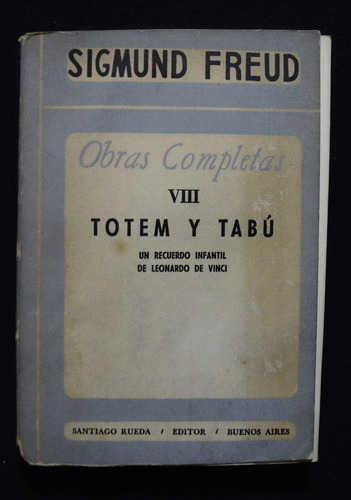 Sigmund Freud Obras Completas Viii Totem Y Tabu