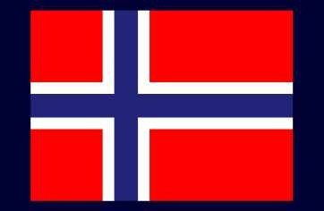 Bandera De Noruega - Lámina 45 X 30 Cm.