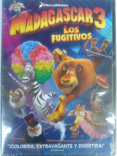 Madagascar 3 Dvd Los Fugitivos