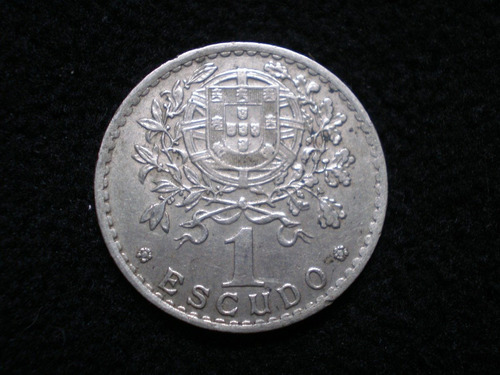 Portugal 1 Escudo Año 1951 Moneda De Cuproníquel Km# 578  Xf