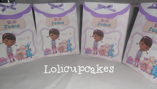 Bolsitas Souvenirs Doctora Juguetes Personalizadas Candy Bar