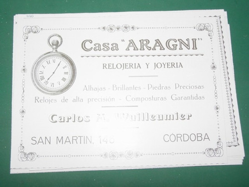 Cordoba Clip Relojeria Joyeria Casa Aragni Wuilleumier