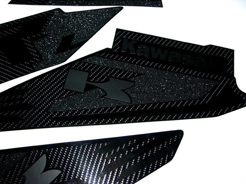Imagen 7 de 8 de Calcomania/etiquetas Kawasaki Klr 650 Carbono Lija Designpro