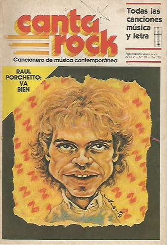 Revista / Canta Rock / Cancionero / Nª 28 / Raul Porchetto