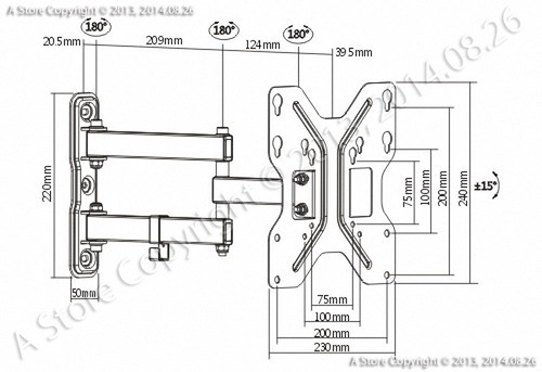 Soporte Móvil Tv Monitor Lcd Led Plasma 23 A 42 Pulgadas 30k