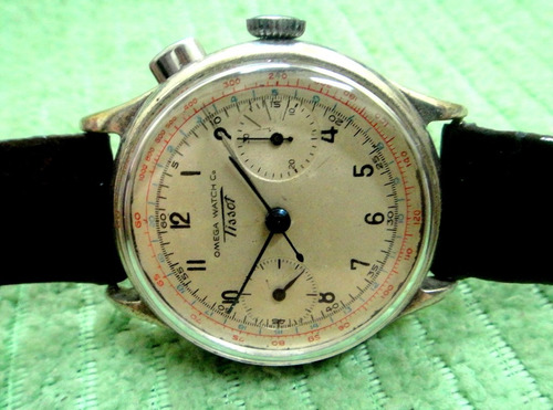 Omega Tissot Chronograph Watch Co, Um Ponsoir Raro