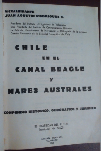 Chile En El Canal Del Beagle Y Mares Australes Juan Agustin