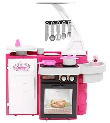 Cozinha Infantil Classic Cotiplás Com Fogão Pia Armário