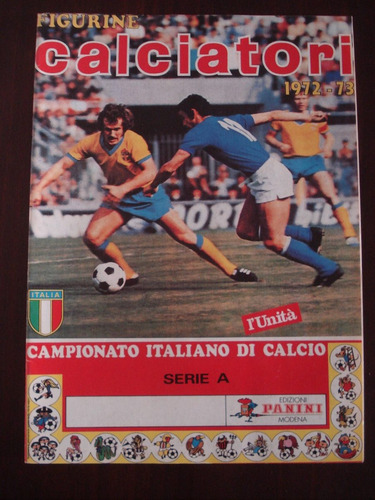 1972-73 Panini Reprint Album Figurinhas Campeonato Italiano (Usado)