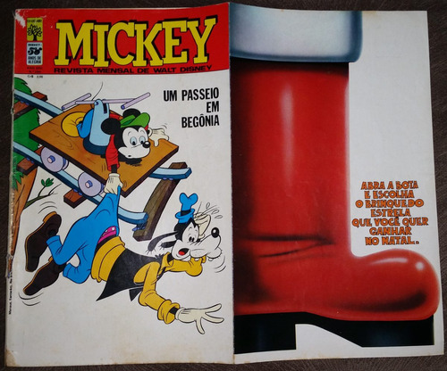 Raro Gibi Mickey Nº 254 Editora Abril 1973 Com Capa Completa