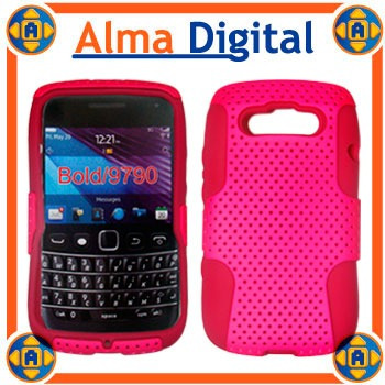 Forro Doble Perforado Blackberry Bold 6 9790 Carcasa Silicon