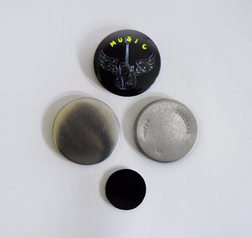 Button Imã De Geladeira 38mm (200 Buttons Desmontados)