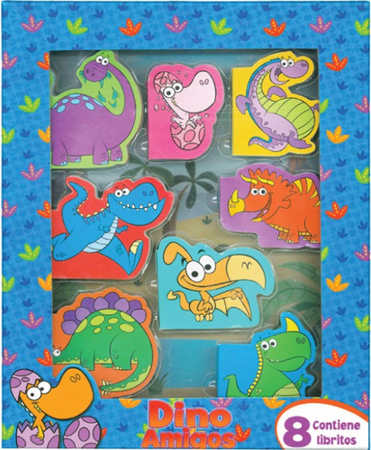 Libros De Cuentos Dino Y Sus Amigos En Carton Plastificado