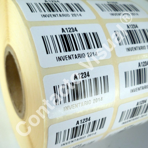 Códigos De Barra Autoadhesivos De 38x20 Mm En Rollo X 4.000