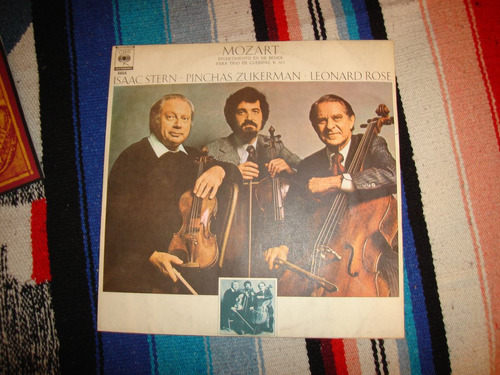 Lp  Mozart Divertimento En Mi Bemol Para Trio De Cuerdas