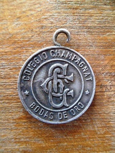 Antigua Medalla Colelgio Champagnat Bodas Oro 1965