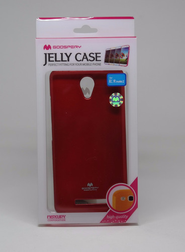 Funda Xiaomi Note2 Mercury Goospery Jelly Case Rojo