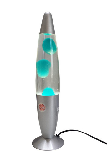 Luminária / Abajur - Lava Lamp /lava Motion - Azul 34cm 220v